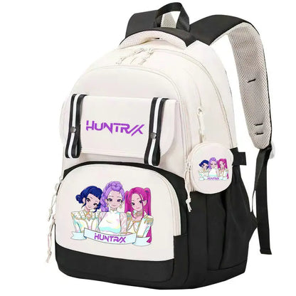 KPop Demon Hunters: Backpack Print Capacity Lightweight Daypack Schoolbag Girl Casual Travel Commute Bag