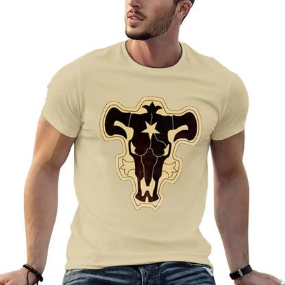 Black Clover: Black Bull T-Shirt tees aesthetic clothes cotton t-shirt Summer fashion New Arrival Cotton Short Sleeve