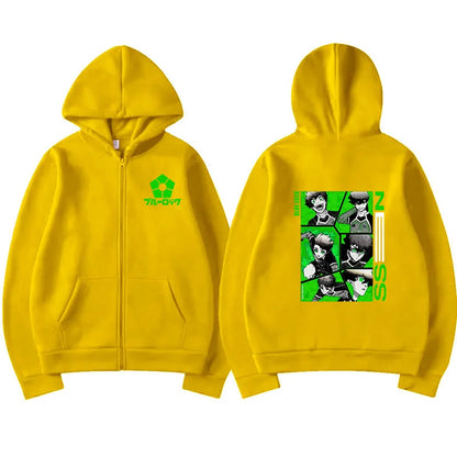 Blue Lock: Kunigami Rensuke Men Zipper Hoodie Spring Autumn Women Sweatshirt 2025 New Cartoon Anime Couple Jackets Coat