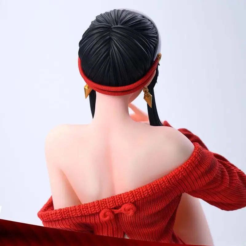 Spy x Family: Action Figure Red Sweater Drunk Style Model PVC Statue Figurine Collectible Model Toys