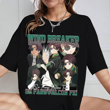 Wind Breaker:  Classic Street Clothes Gift for Him Anime Apparel Cotton Anime Soft Tee