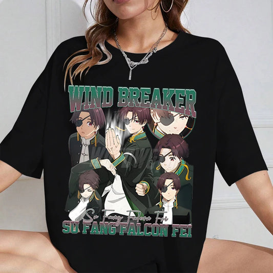 Wind Breaker:  Classic Street Clothes Gift for Him Anime Apparel Cotton Anime Soft Tee