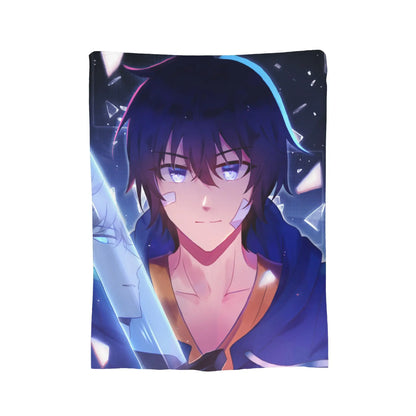 Solo Leveling: Blanket Flannel Spring Autumn  Breathable Ultra-Soft Throw Blanket for Sofa Car Bedspreads