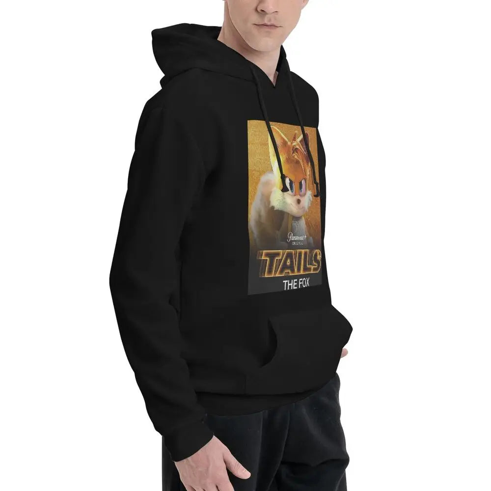 Sonic The Hedgehog : Tails The Fox  Hoodies Men's Women Casual Pullover Sweatshirts Harajuku Long Sleeve Hooded Autumn Winter