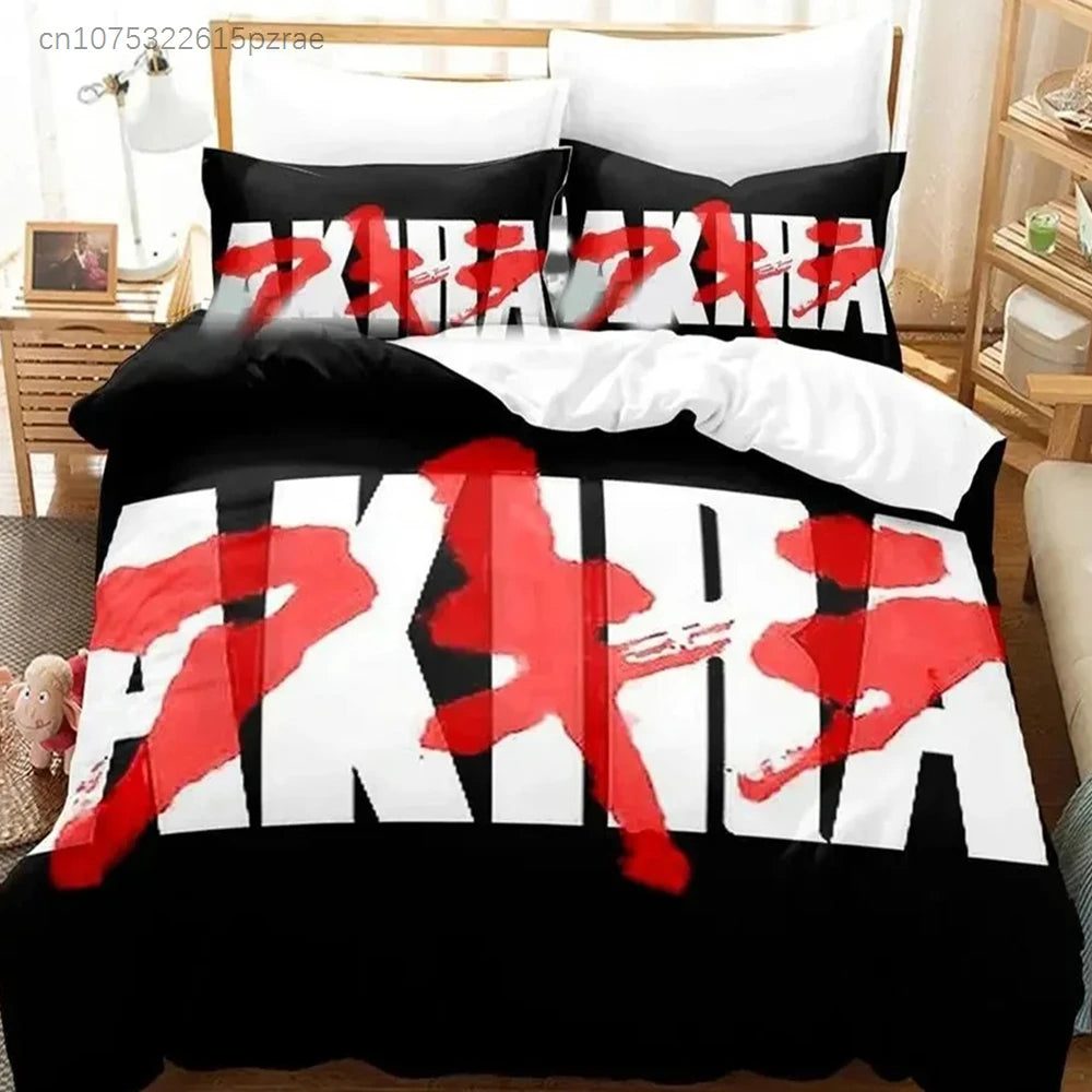 Akira: Bedding Set Double Twin King Duvet Cover Comforter Pillowcase Boys Girls Adults Bedroom