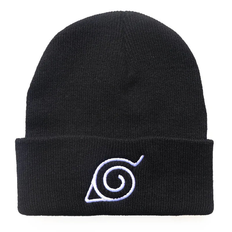 Narut:  Red Cloud Hokage Ninja Sharingan Fashion Hats Elastic Knitted Warm Caps