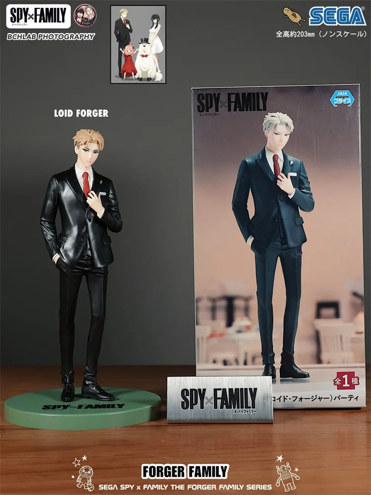 Spy x Family: Official SEGA Toy PM Series CODE White Movie Winter Outfit Statue Model Anya Yor Loid Forger Figure Anime Collectible