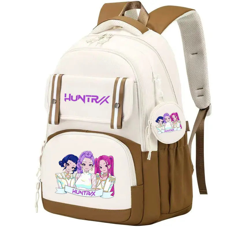 KPop Demon Hunters: Backpack Print Capacity Lightweight Daypack Schoolbag Girl Casual Travel Commute Bag