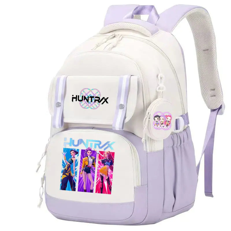KPop Demon Hunters: Backpack Print Capacity Lightweight Daypack Schoolbag Girl Casual Travel Commute Bag
