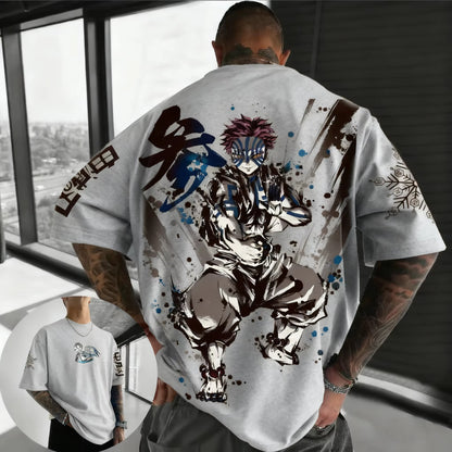 Demon Slayer: Anime Printed Men, Women T-shirt Casual Fashion Harajuku Style Street Wear Y2K