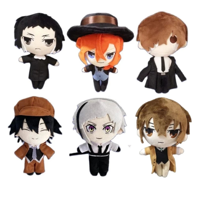 Bungo Stray Dogs: 20cm  Edogawa Rampo Plush Dazai Osamu Nakahara Chuuya Nakajima Atsushi Stuffed