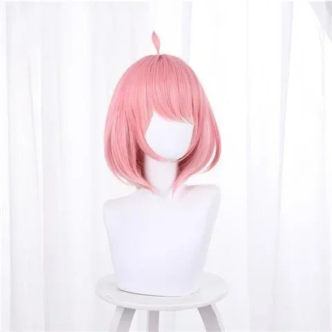 Spy X Family:  Anya Forger Cosplay Costume Black Dress Uniform Child Girls Pink Wig Stockings Party Role Outfit Adults Kids