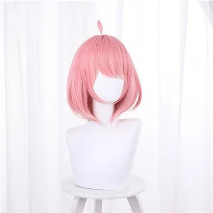 Spy X Family:  Anya Forger Cosplay Costume Black Dress Uniform Child Girls Pink Wig Stockings Party Role Outfit Adults Kids