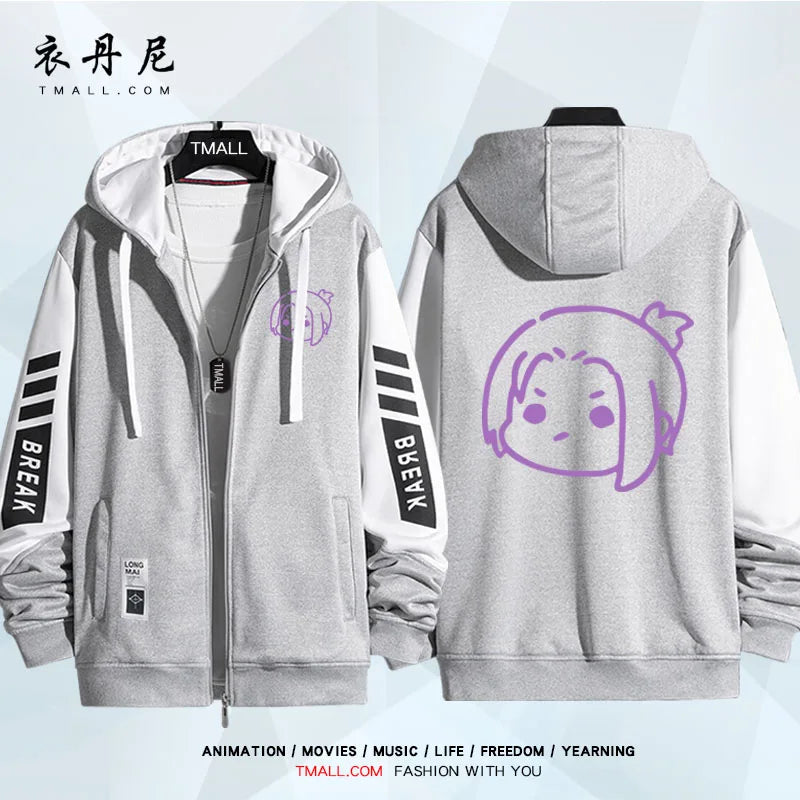 Blue Lock: Isagi Yoichi Nagi Seishiro Cosplay Costum Long Sleeve Print Jacket Zipper Hoodie Women Men FashionHooded Costumes Couple Jacket