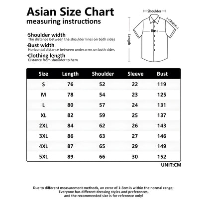 Attack on Titan: Casual Short Sleeve Shirt Loose Unisex Button Print Pattern Top