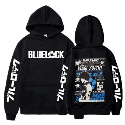 Blue Lock: Isagi Yoichi Printed Hooded Men Women Hot Manga Printed Hoodies Streetwear Harajuku