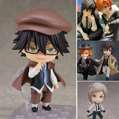 Bungo Stray Dogs: 10cm Anime Cute Nakahara Action Figure  Figurine Edogawa Rampo Figure Dazai Osamu Toy Model PVC Collection Gift