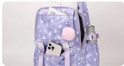 KPop Demon Hunters: Student Backpack Large Capacity Schoolbag Teenagers Student Backpack Women's Travel Laptop Bagpack