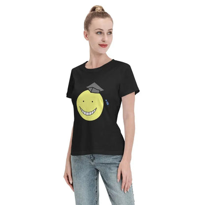 Assassination Classroom: Octopus Koro Sensei T-Shirt Women Short Sleeve T Shirts O-Neck Clothes Cotton Summer Tees Streetwear