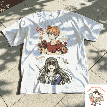 Fruits Basket: Anime Lover T-shirt Oversized Unisex Streetwear Trendy Cotton Print T-shirts for Men Women Fashion Breathable soft
