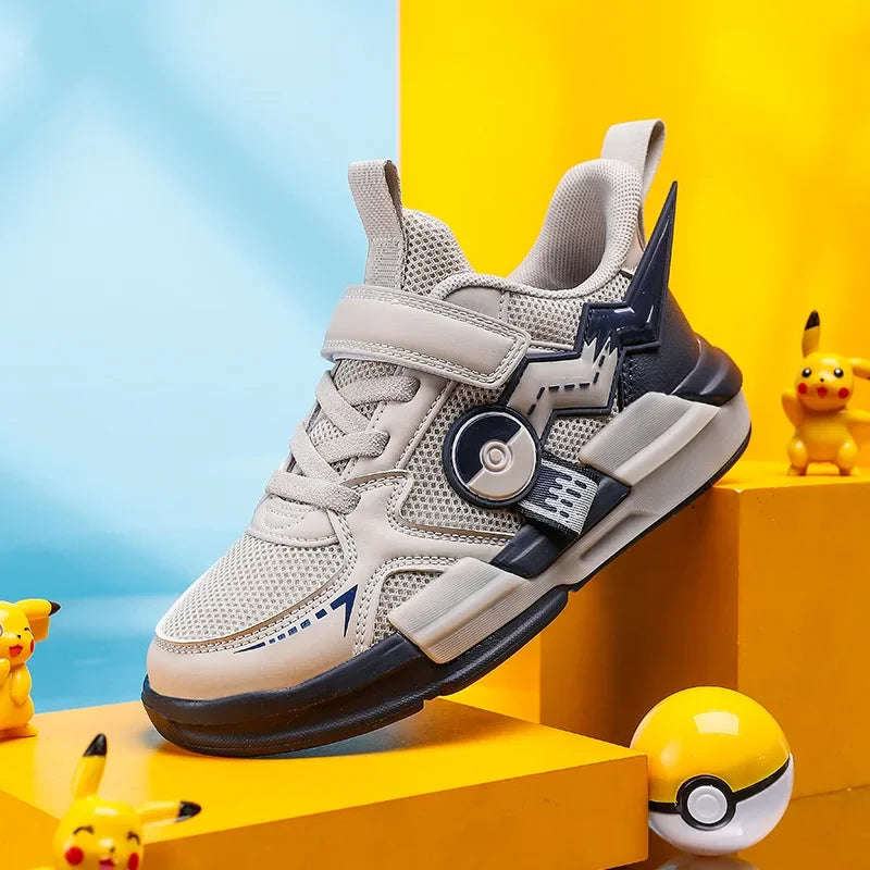 Pokemon: Pikachu  Children Cartoon Sports Shoes Fashion Anime Boy Girl Sneakers Student Casual Running Shoe Breathable Lightweight