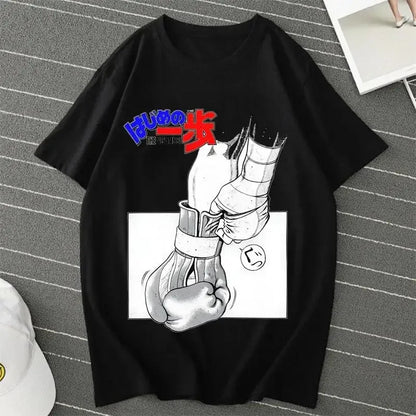 Hajime No Ippo: Kamogawa Boxing Gym T Shirt Makunouchi Takamura Celin KGB Print T Shirt Casual Plus Size T Shirt Women
