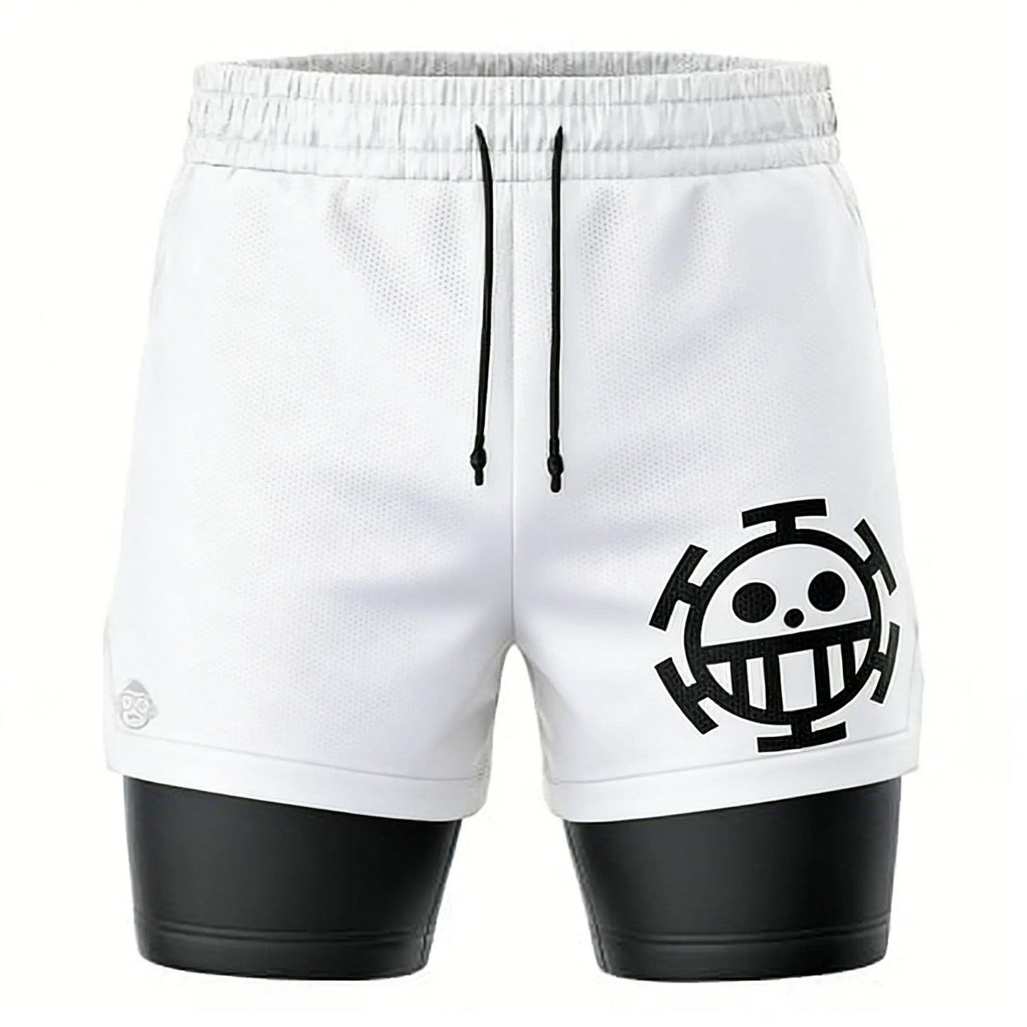 One Piece: Mesh Double-layer Shorts Streetwear Anime Summer 2026 New Y2k Casual Running Gym Workout Quick-drying Pants
