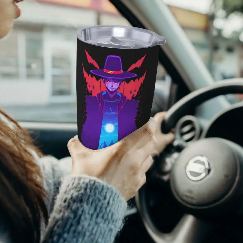 KPop Demon Hunters - Derpy  Insulated Tumbler with Lid Vacuum Thermal Mug Outdoor Travel Car Bottle Cup, 20oz