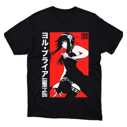 Spy x Family: Summer Anime Yor Unisex Graphics T-Shirt Manga All Size Graphic T Shirts Oversized Y2k T Shirt Women's Clothing