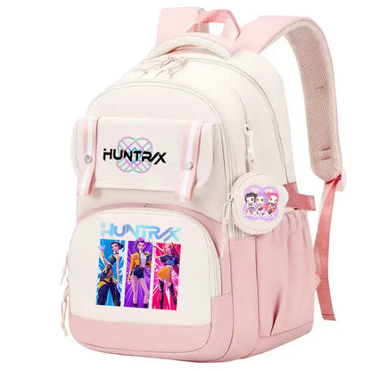 KPop Demon Hunters: Backpack Print Capacity Lightweight Daypack Schoolbag Girl Casual Travel Commute Bag