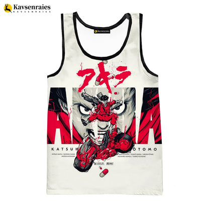 Akira: 3D Printed Tank Tops Harajuku Style Streetwear