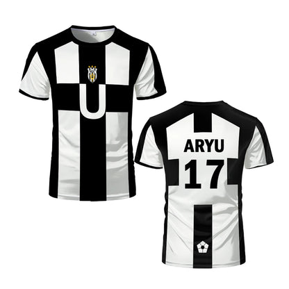 Blue Lock: Ubers Jerseys Summer Soccer T Shirts Cosplay Uniforms Barou Aiku T Shirt Unisex Street Wear Tops AIKU