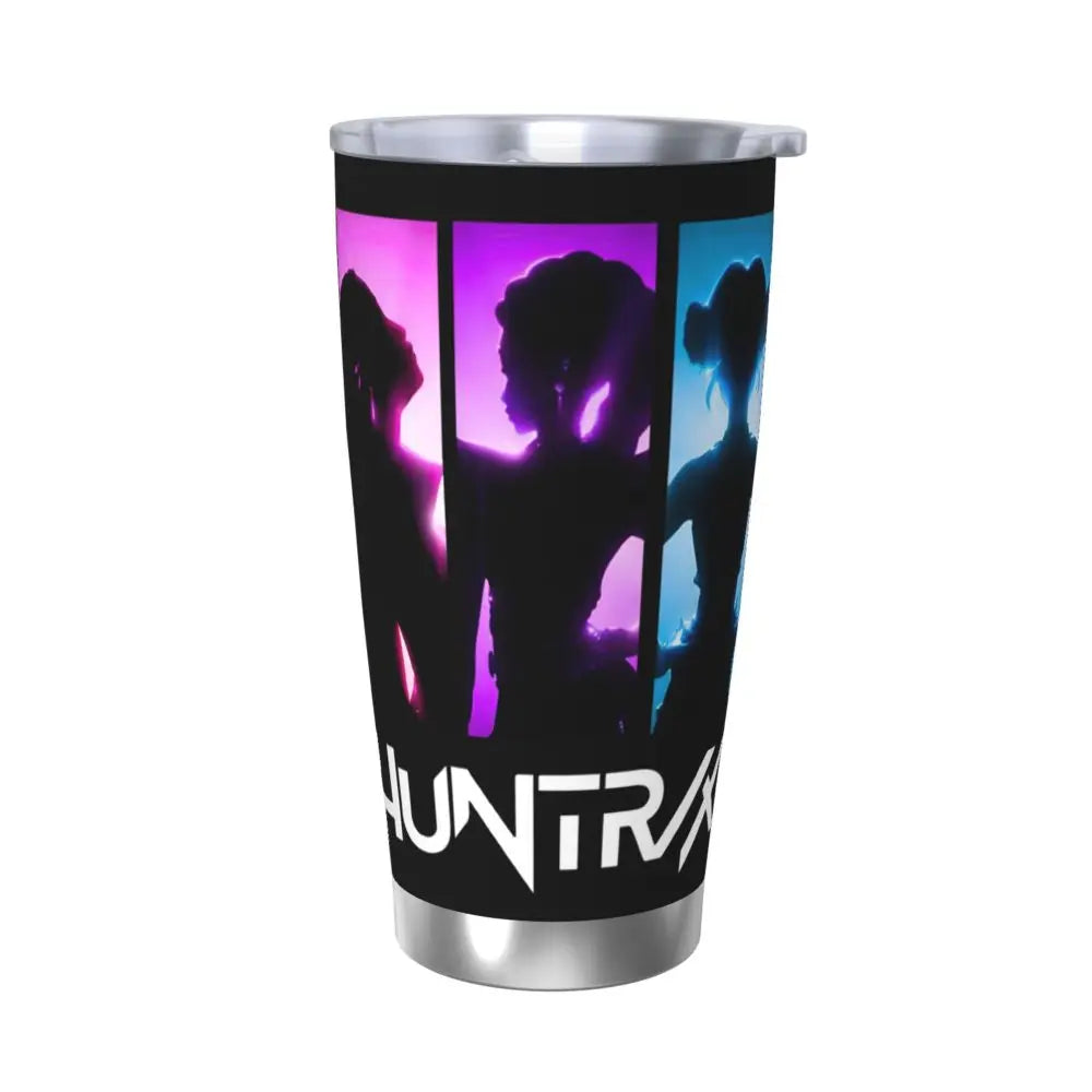 KPop Demon Hunters - Derpy  Insulated Tumbler with Lid Vacuum Thermal Mug Outdoor Travel Car Bottle Cup, 20oz