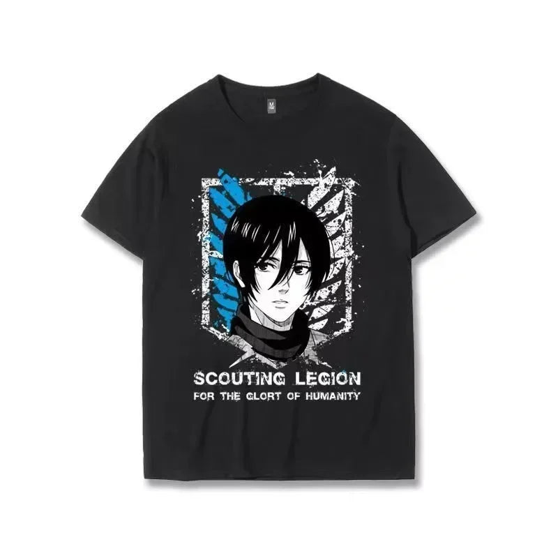 Attack on Titan:   T Shirt Scouting Legion Clothes Shingeki No Kyojin Tee Shirt Attack on Titan Giant Short-sleeve T-shir Men Women