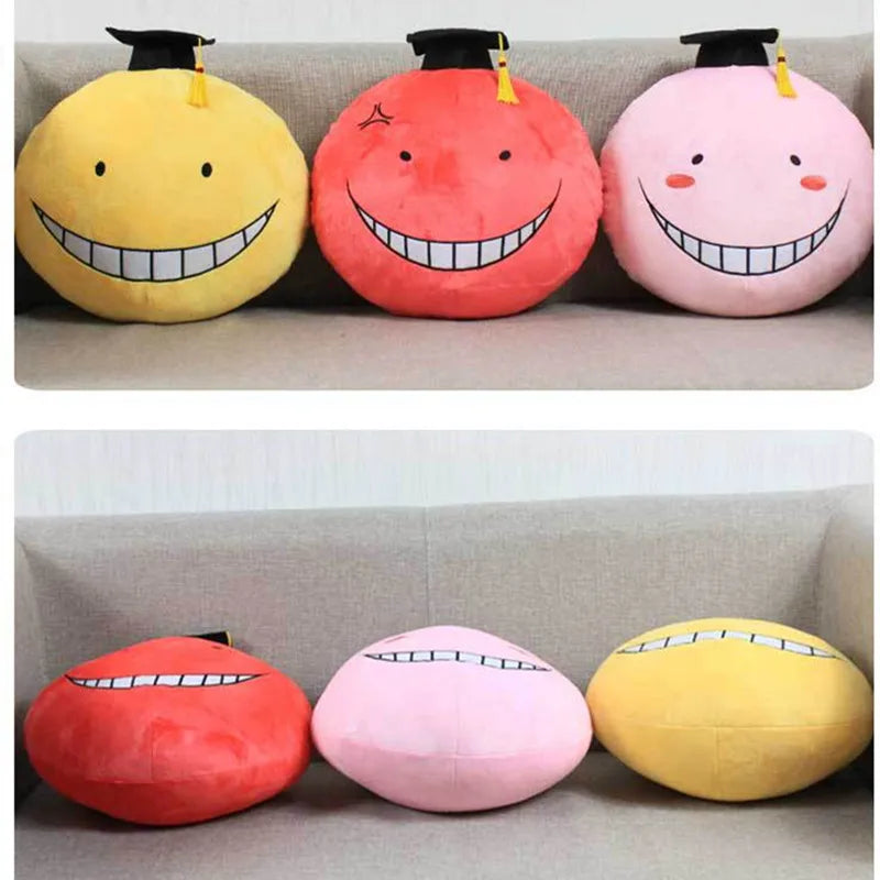 30cm Anime  Korosensei Koro Sensei Teacher Plush Stuffed Toys Assassination Classroom Kids Gift Toys For Children