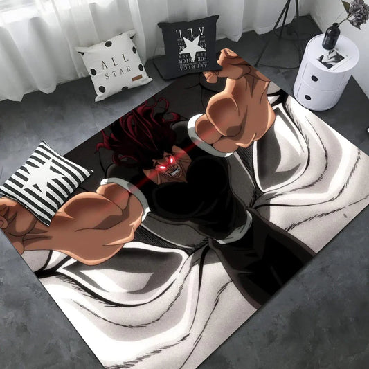 Baki Hanma: Yujiro Manga Hallway Carpet INS Style Soft Bedroom Floor House Laundry Room Mat Anti-skid Bedside Area Rugs