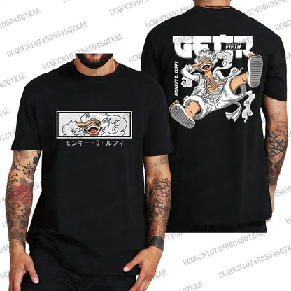 One Piece: Luffy Tshirt Men Breathable Cotton TShirt Summer Women Men Oversize Cosplay Tshirt Men Clothes