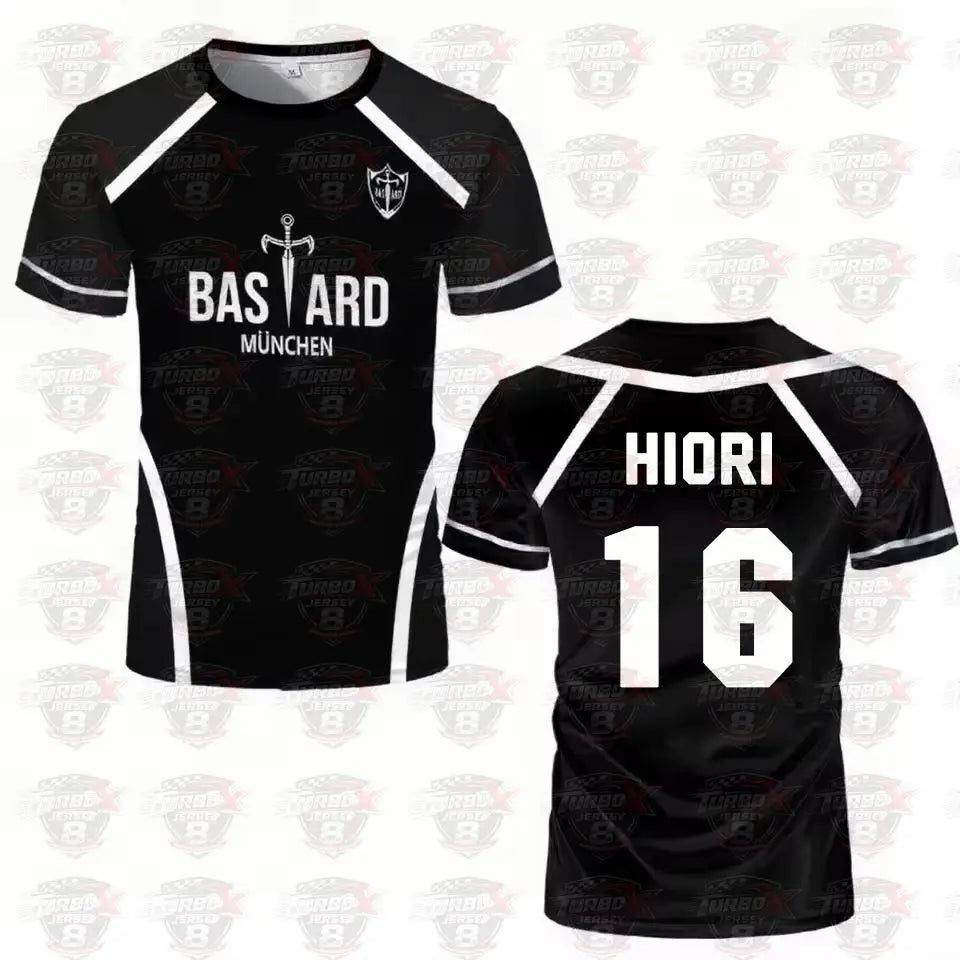 Blue Lock: Anime Shirt Black And White Maillot Men's Football T-shirt Kaiser Isagi Training Breathable Sports Men's T-shirt