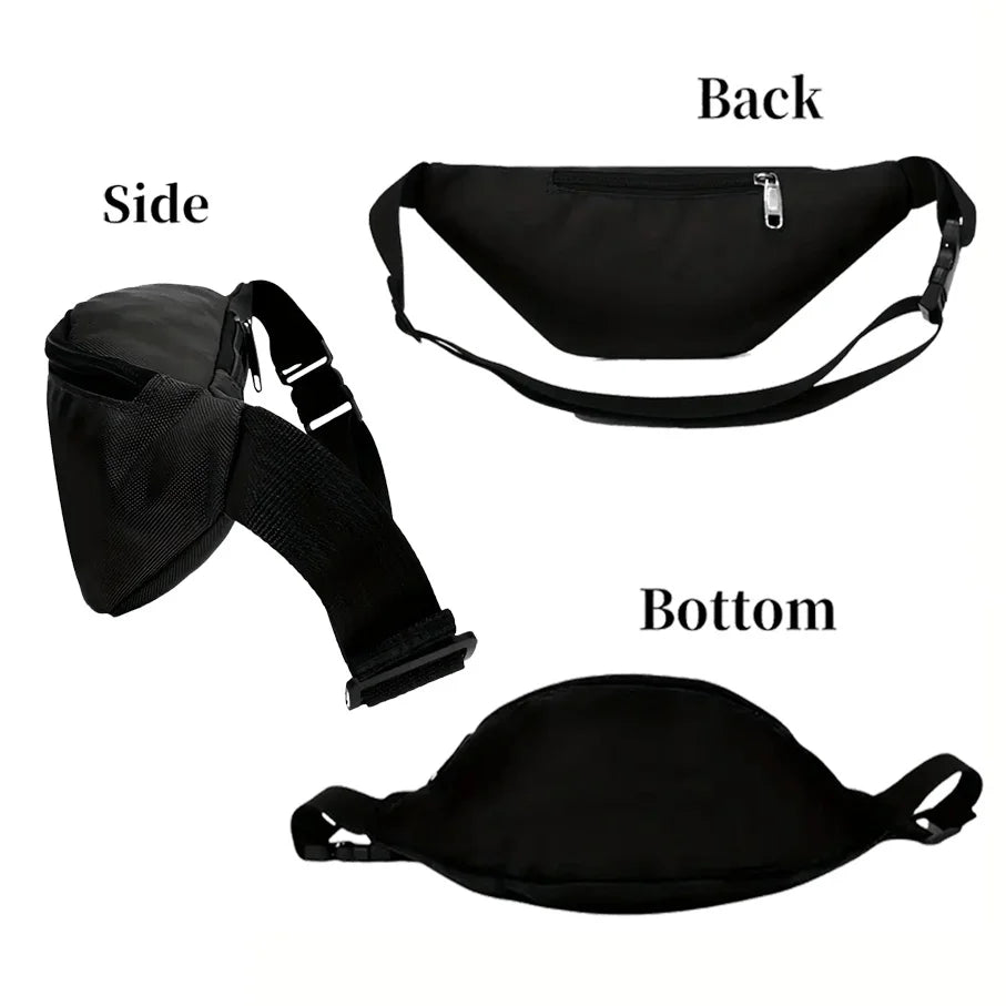 Ghost in the Shell: Major Motoko Kusanagi Cyberpunk Anime Jacket Stylish Waist Backpack Crossbody Chest Bag Street Casual Sporty
