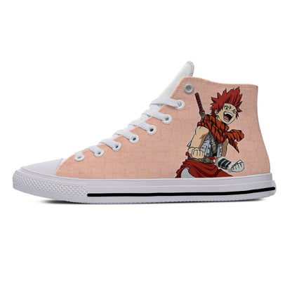 My Hero Academia : Volume 2 Kirishima Eijiro Casual Cloth Shoes High Top Lightweight Breathable 3D Print