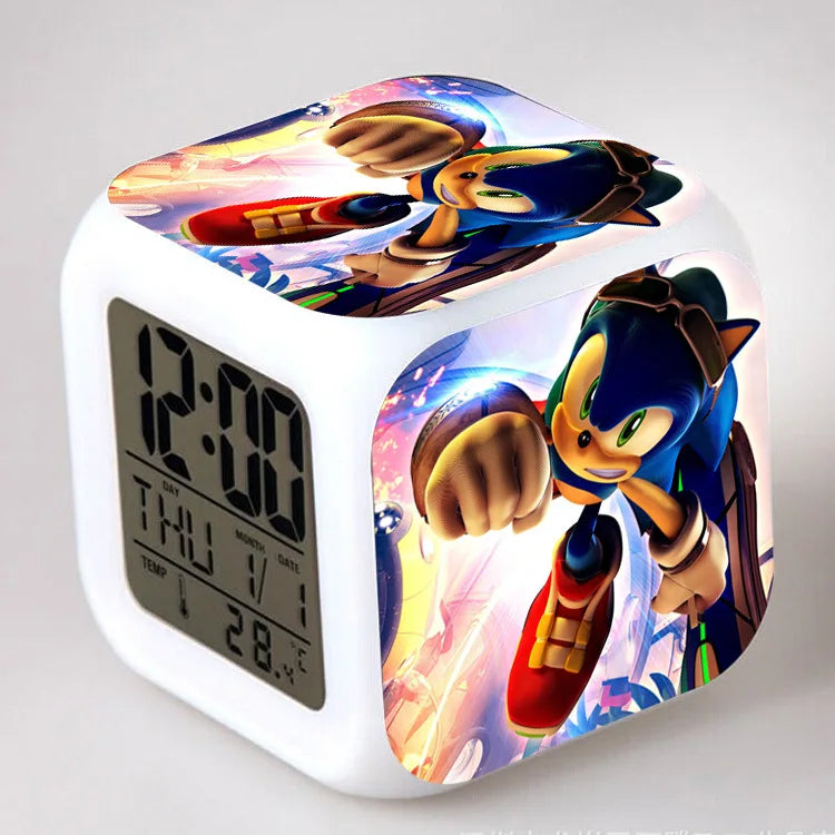 Sonic the Hedgehog: Alarm Clock Creative 8x8x8cm LED Cube with Light Display Time Week Month