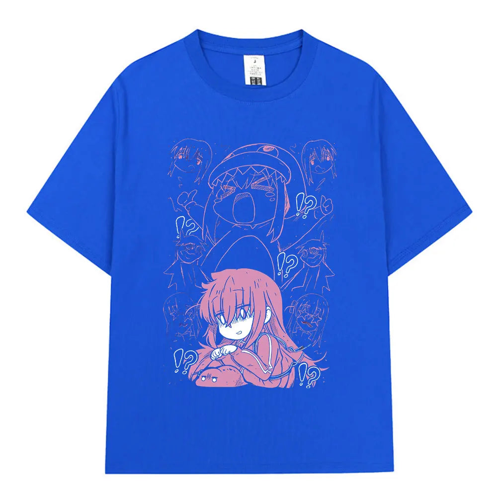 Bocchi The Rock: T-shirt Anime Gotoh Hitori Graphic T-shirts Men Women Summer Oversized Cotton T Shirts Streetwear