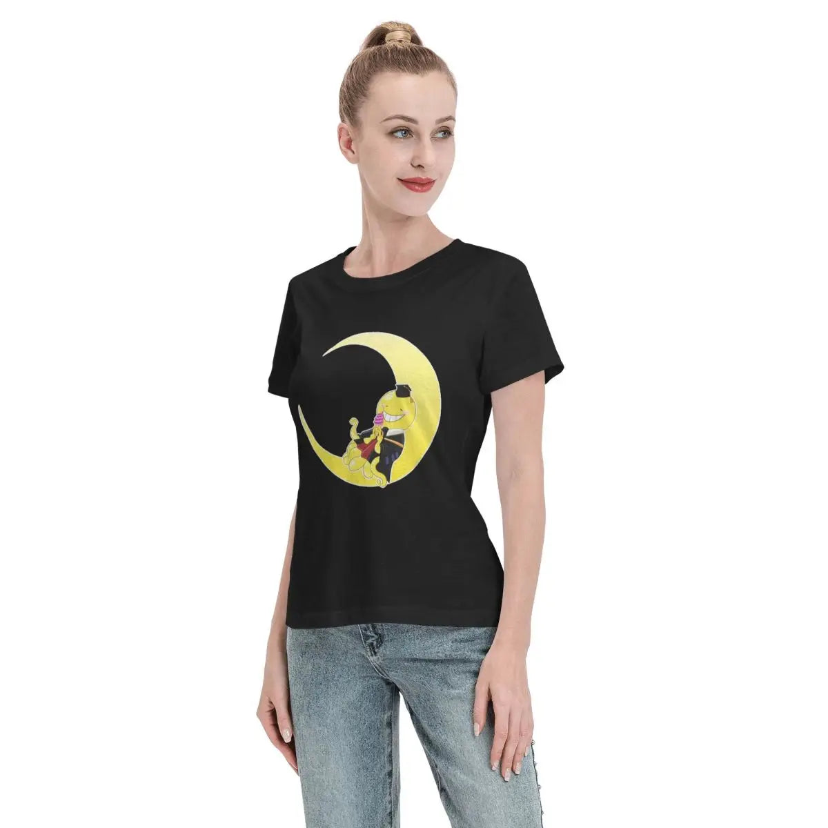 Assassination Classroom: Octopus Koro Sensei T-Shirt Women Short Sleeve T Shirts O-Neck Clothes Cotton Summer Tees Streetwear
