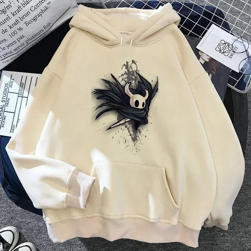 Hollow Knight: Silksong Print Hoodies Women Men Oversized Y2k Aesthetic Autumn Winter Thick Fleece Pullover Hoddies Streetwear