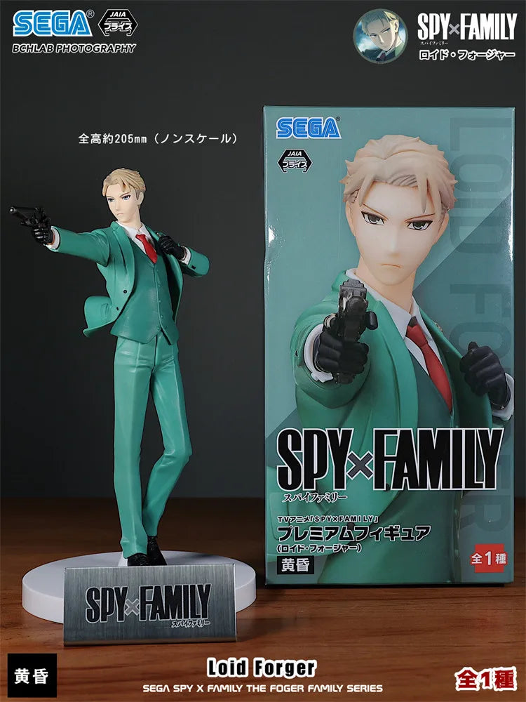 Spy x Family: Official SEGA Toy PM Series CODE White Movie Winter Outfit Statue Model Anya Yor Loid Forger Figure Anime Collectible