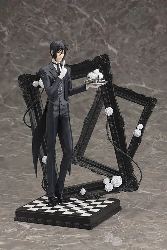 Black Butler: Ciel Phantomhive Sebastian Michaelis Anime Figure Model Statue Boys Collection Desktop Decoration Ornament Toy