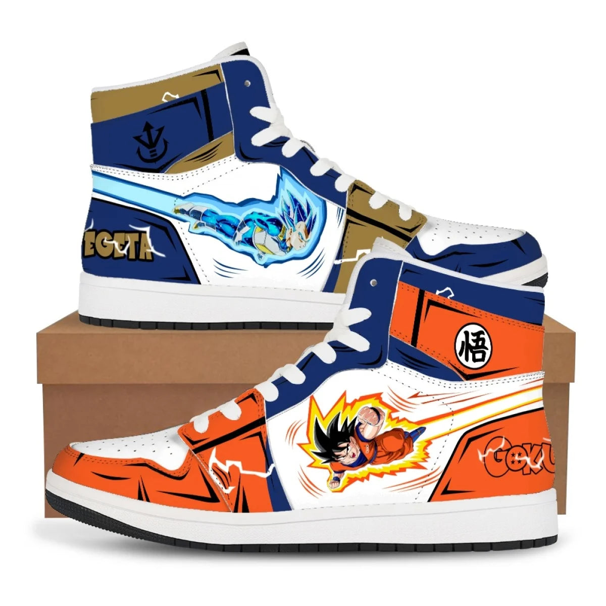 Dragon Ball Z: Super Anime Son Goku Sneakers Cartoon Printing Comfortable Flat Shoes Casual Shoes Basketball Shoes Birthday Gift