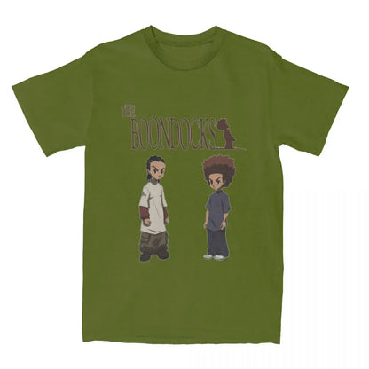 The Boondocks: Riley Huey Freeman T Shirt Stuff 100% Cotton Clothes Vintage Short Sleeve Tee Graphic Printing T-Shirt