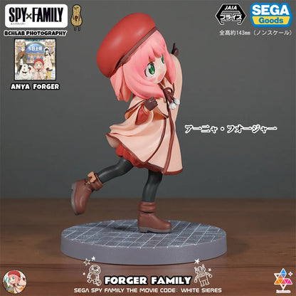 Spy x Family: Official SEGA Toy PM Series CODE White Movie Winter Outfit Statue Model Anya Yor Loid Forger Figure Anime Collectible