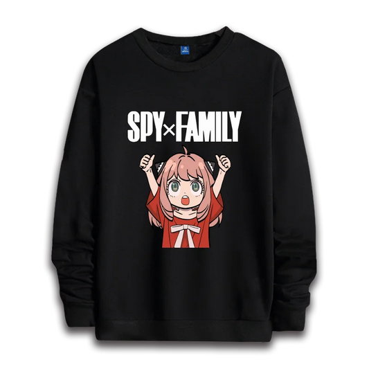 Spy x Family: anime sweatshirts  women's round neck top couple round neck hoodie couple loose casual fashion